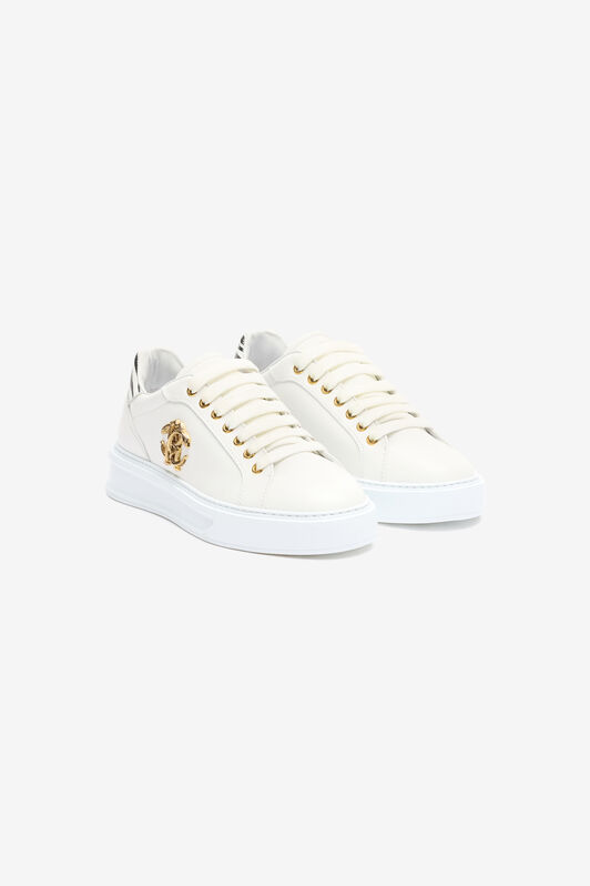 RC Zebra Heeled Sneakers White SKS031-PZ96A