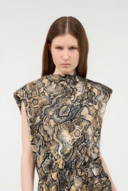 JC Minivestido Con Estampado Python 716 MARZAPAN + 738 C UFT160-UF226