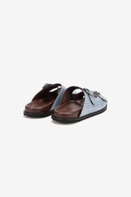 RC Sandale En Cuir Bleu Clair LIGHT BLUE WNS004-PZ119