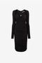 RC Panther-plaque midi dress RC Panther-plaque midi dress Black QKT171-JE019
