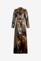 RC Trench Long Marron Avec Effet Used OCHRE/BLACK XQT502-FN010