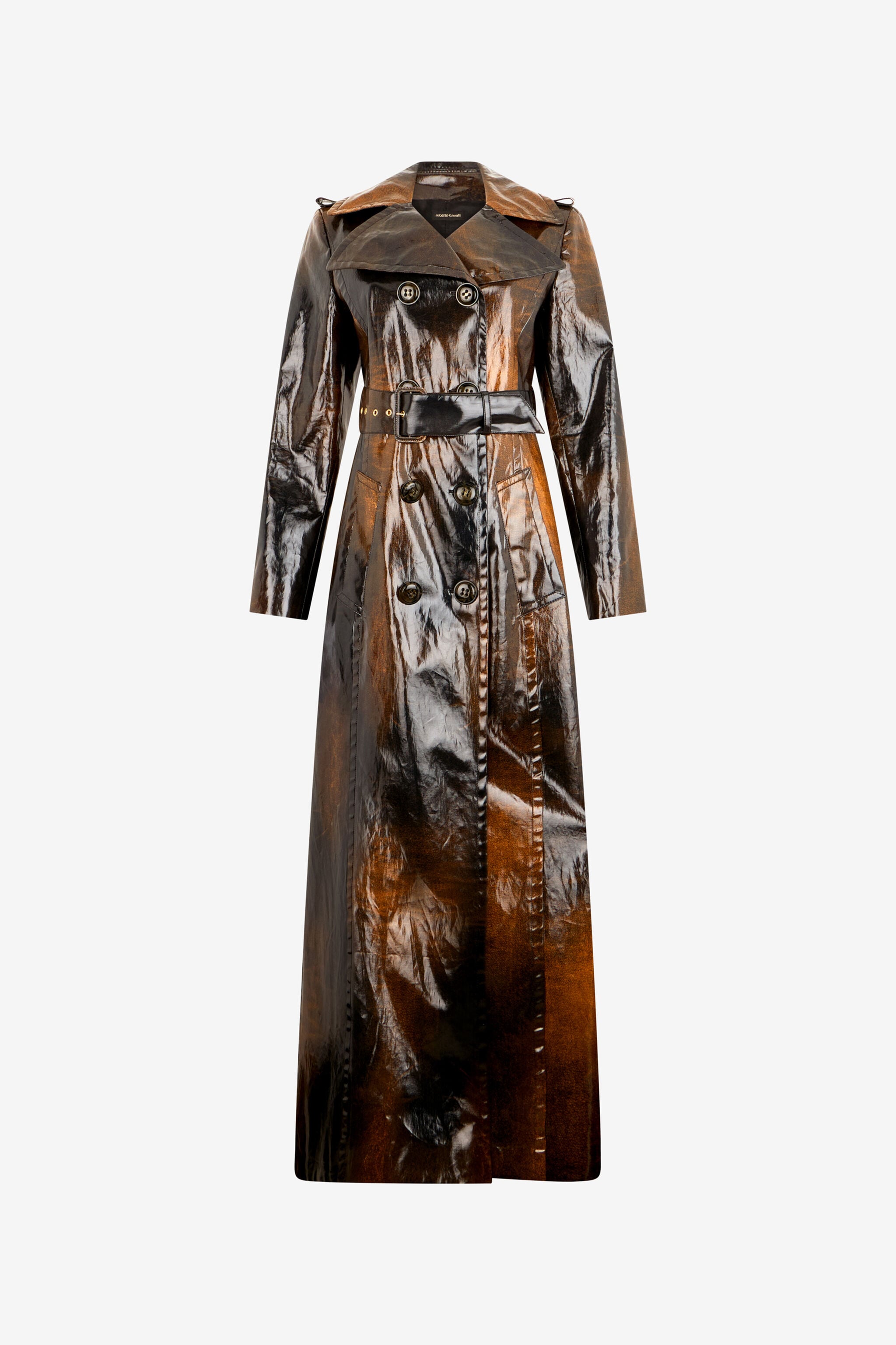 RC Brown Trench Coat Used Effect RC Brown Trench Coat Used Effect OCHRE/BLACK XQT502-FN010
