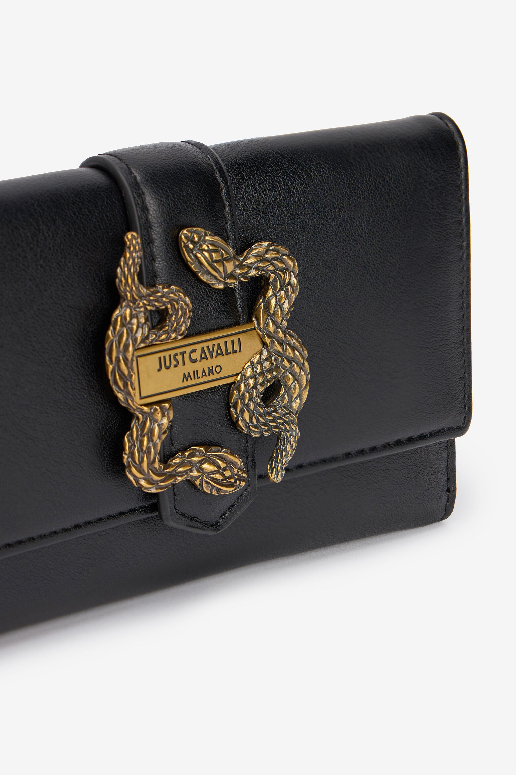 JC Black Wallet With Logo Tag JC Black Wallet With Logo Tag BLACK VFP028-VF863