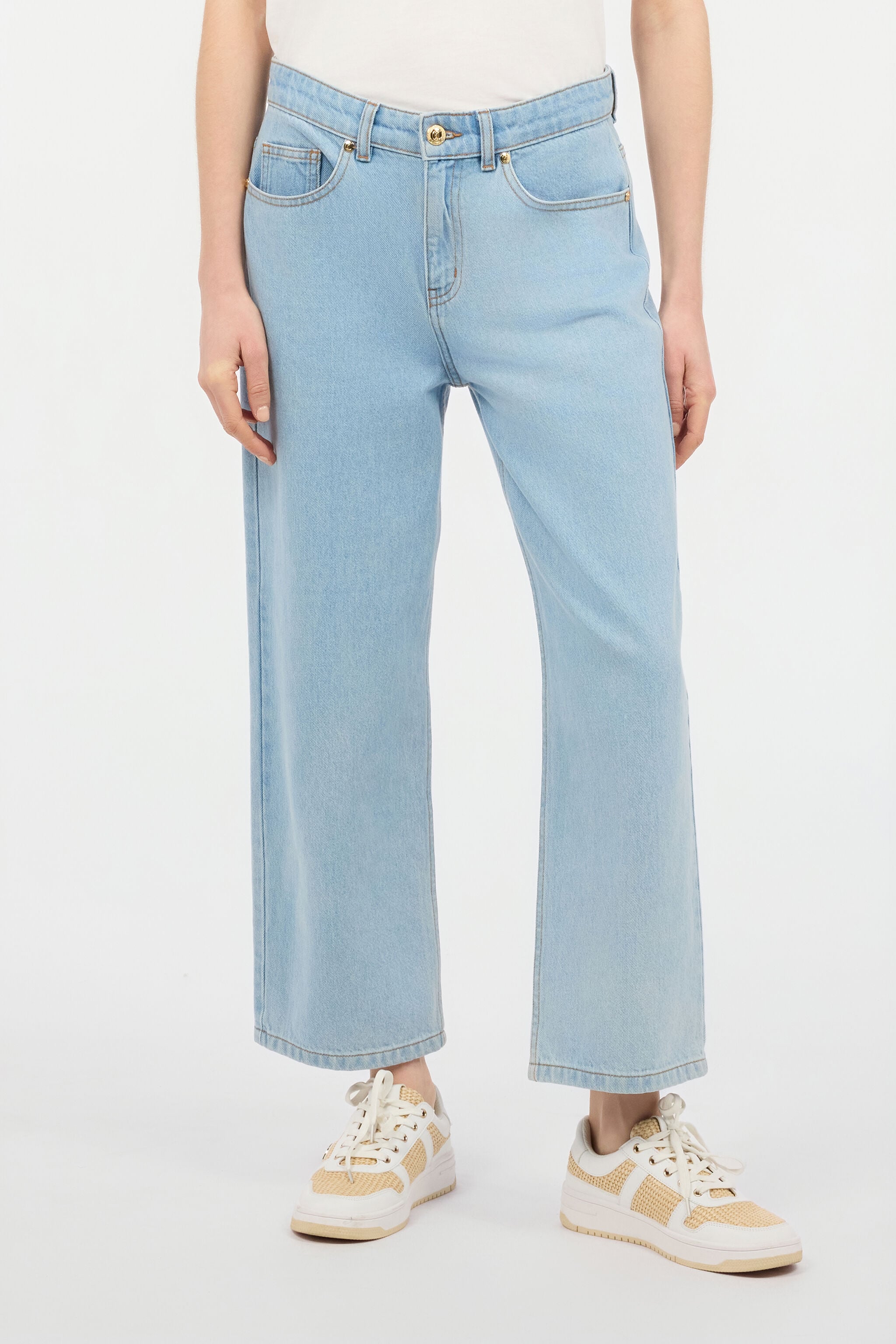JC Light Wash Culotte Jeans JC Light Wash Culotte Jeans Light blue UFJ011-UF138