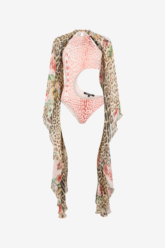 RC Jaguar Pink Print One-Piece Swimsuit RC Jaguar Pink Print One-Piece Swimsuit PINK XQW041-HVT23