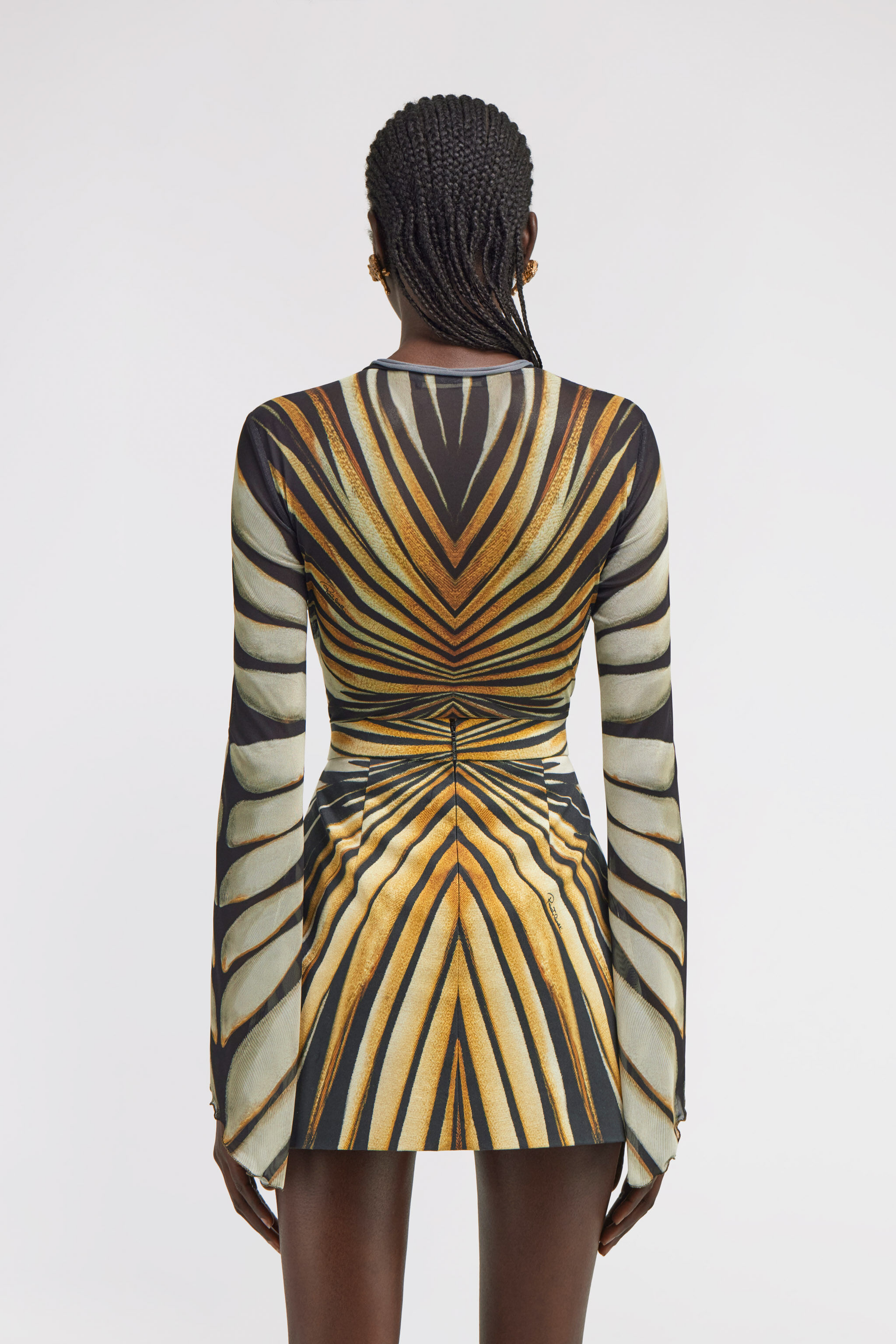 RC Ray of Gold Print Top Gold TKT612-6HM33
