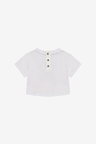 JU Embroidered Logo T-Shirt WHITE XJT61O-JD017