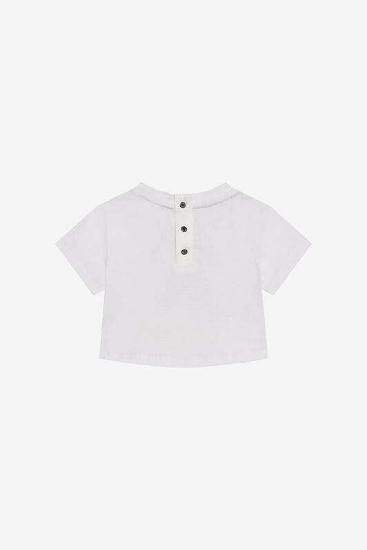 JU Embroidered Logo T-Shirt WHITE XJT61O-JD017