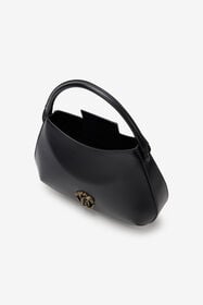 RC Black Leather Top Handle Bag with Monogram RC BLACK ROB00I-PZ085