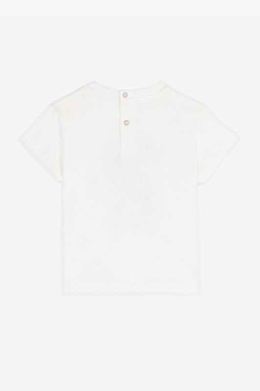 JU RC Monogram-Print Cotton T-Shirt JU RC Monogram-Print Cotton T-Shirt White RJT605-JD001