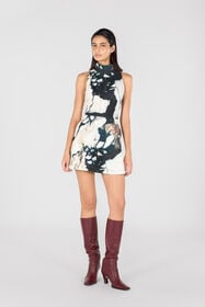 RC Mini-Robe À Imprimé Marble Noir/Blanc TWT130-9MN18