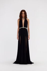 RC Long Black Dress Black RWT124-JJ036