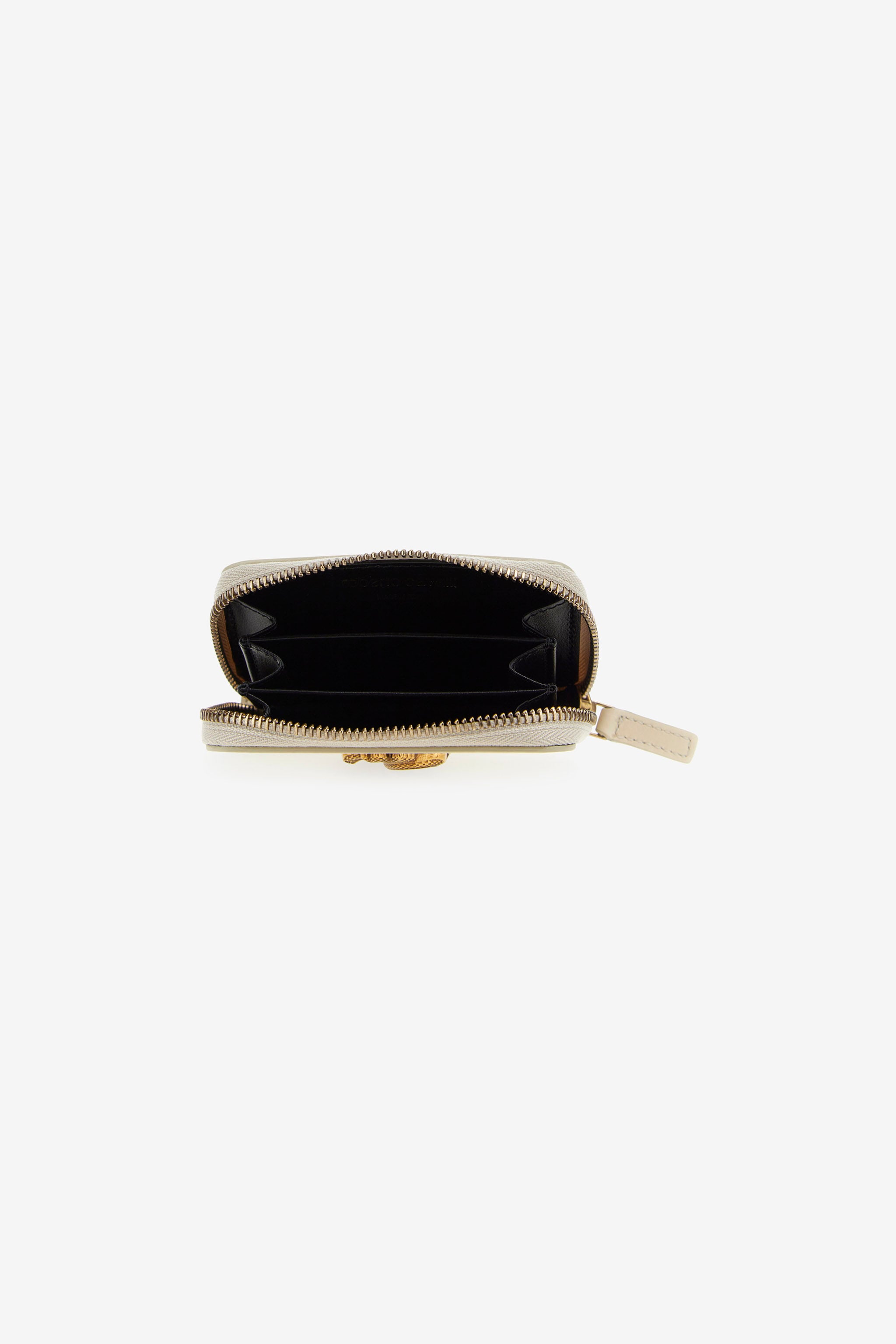RC Small wallet with Monogram RC and zip Ivory SKA003-PZ172