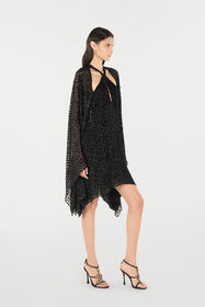 RC Polka-Dot Caftan Black UKT126-FC004