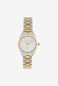 JC Set Just Cavalli Donna. Include un bracciale e un orologio Glam Argento/Oro RALT63-IT063