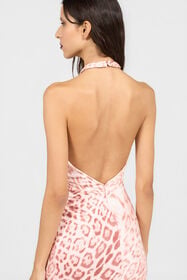 RC Vestido Midi Estampado Jaguar Pink PINK XQT141-JRT23