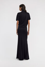 RC Long dress with knot Черный TWT117-JE040