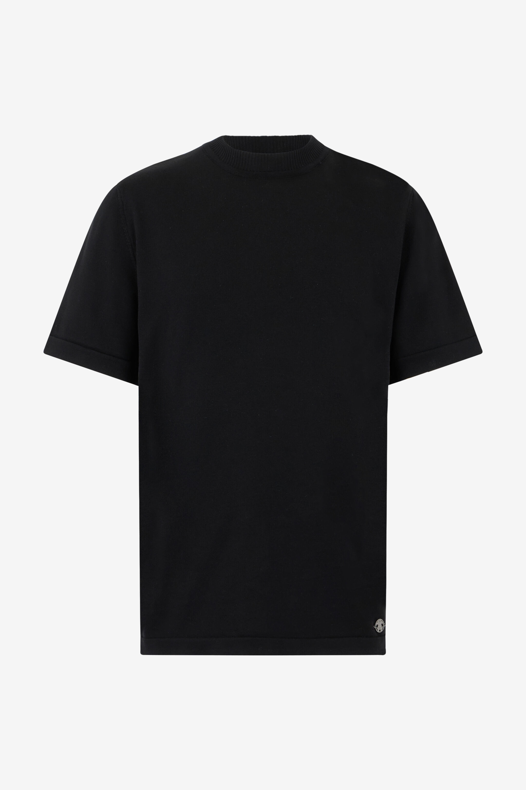 RC Black Mock Neck T-Shirt RC Black Mock Neck T-Shirt BLACK SOT60M-VI044