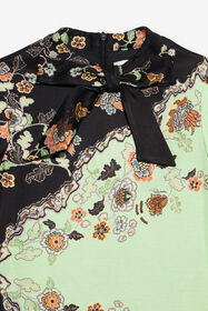 JU Kleid mit Kimono-Print GREEN/BLACK XJT11S-7HT67