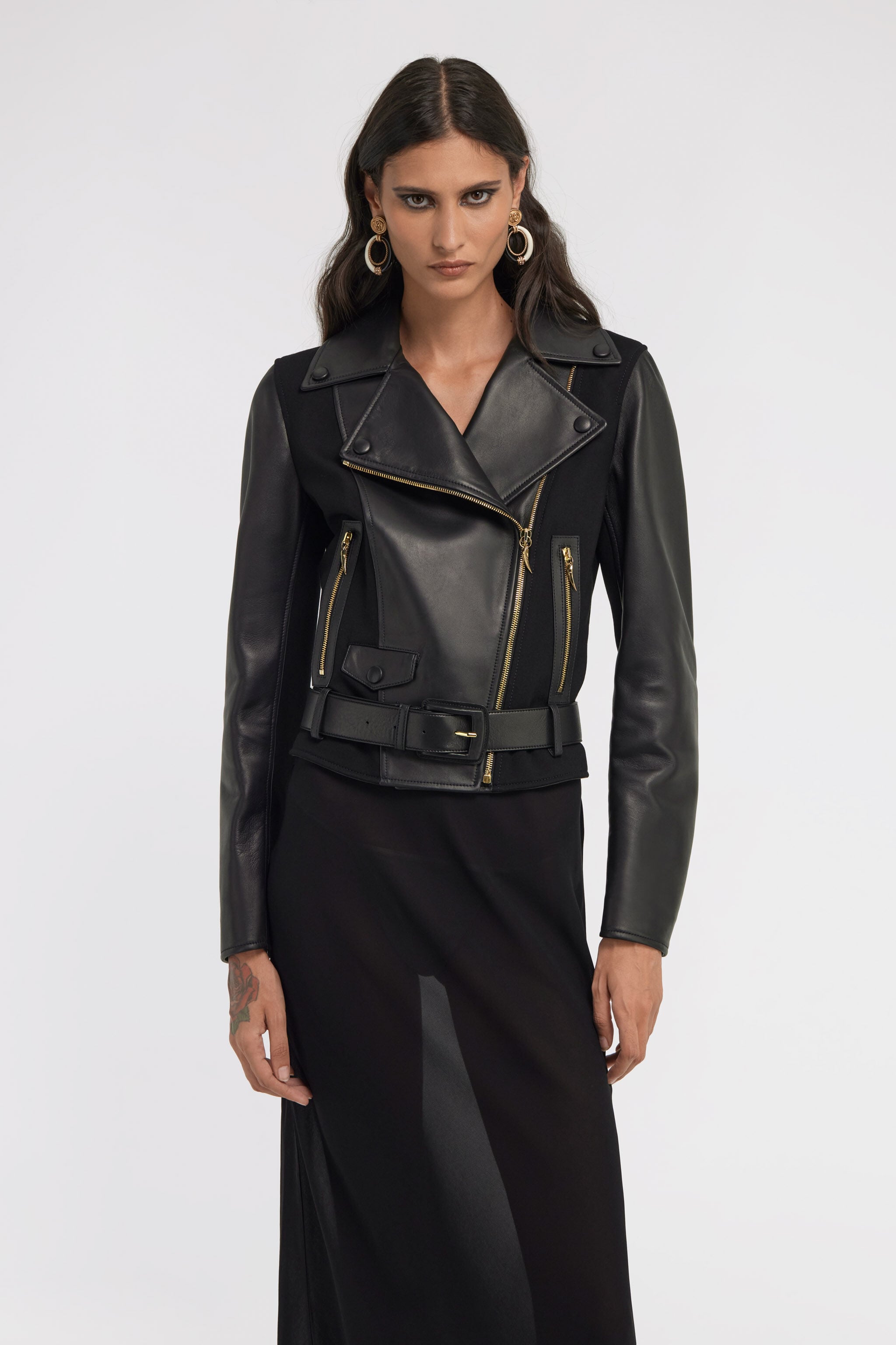 RC Leather biker Jacket RC Leather biker Jacket Negro TKP800-PN001