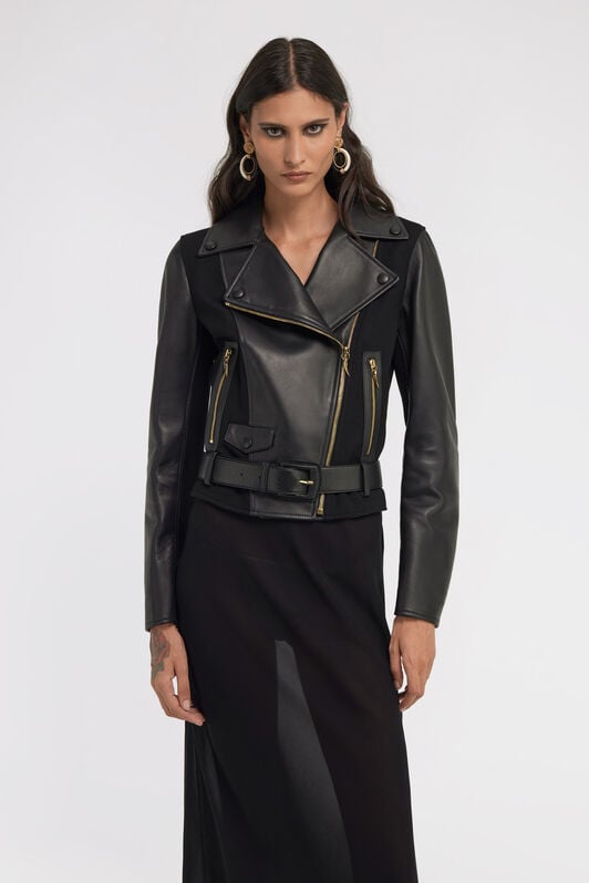 RC Leather biker Jacket RC Leather biker Jacket Negro TKP800-PN001