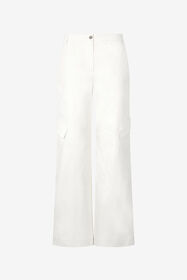 RC Pantaloni In Cotone Stretch Stampa Pitone Bianco UKT211-4NN53