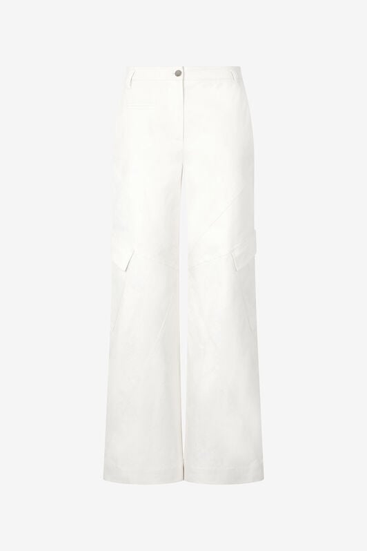 RC Stretch Cotton Pants With Python Print RC Stretch Cotton Pants With Python Print White UKT211-4NN53