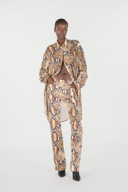 RC Python Print Denim RC Python Print Denim Brown UWJ221-DAN93
