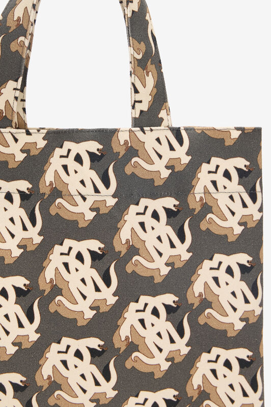 RC Shopper Bag With Mirror Snake Monogram RC Shopper Bag With Mirror Snake Monogram MULTICOLOR POB01B-DAQ65