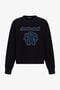 RC Black Sweatshirt With Denim Logo RC Black Sweatshirt With Denim Logo Black TKT66C-CF020