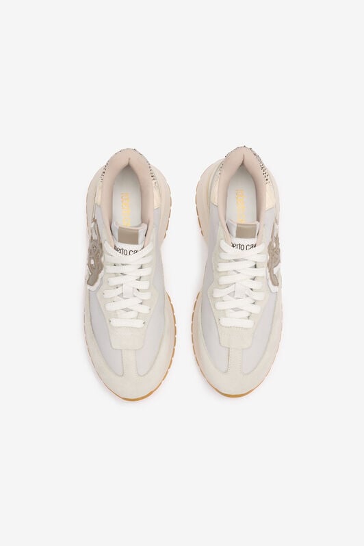 RC Sneakers With Contrasting Back And Mirror Snake Monogram RC Sneakers With Contrasting Back And Mirror Snake Monogram White UKS032-PZM01