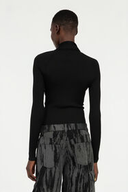 RC Black Wrap-Over Sweater Black VWM603-MH014
