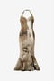 RC Beige Mermaid Dress With Marble Print RC Beige Mermaid Dress With Marble Print Light Brown VWT108-NVQ74