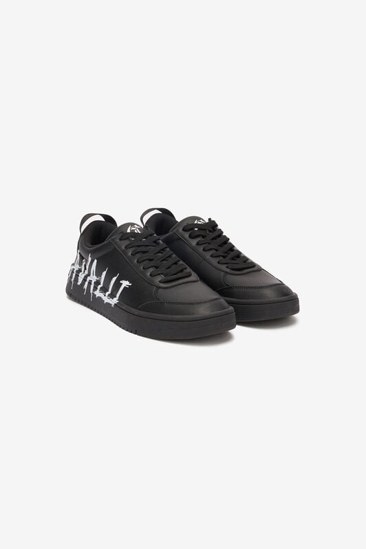 JC Sneakers Mit Graffiti-Logo JC Sneakers Mit Graffiti-Logo Schwarz UFS022-UF297