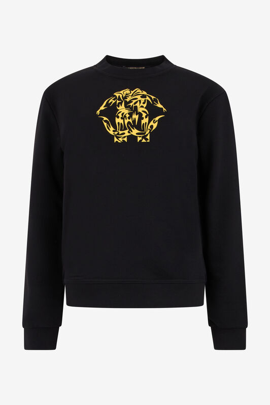 RC Schwarzes Rundhals-Sweatshirt mit Logo RC Schwarzes Rundhals-Sweatshirt mit Logo BLACK TOT66B-CF052