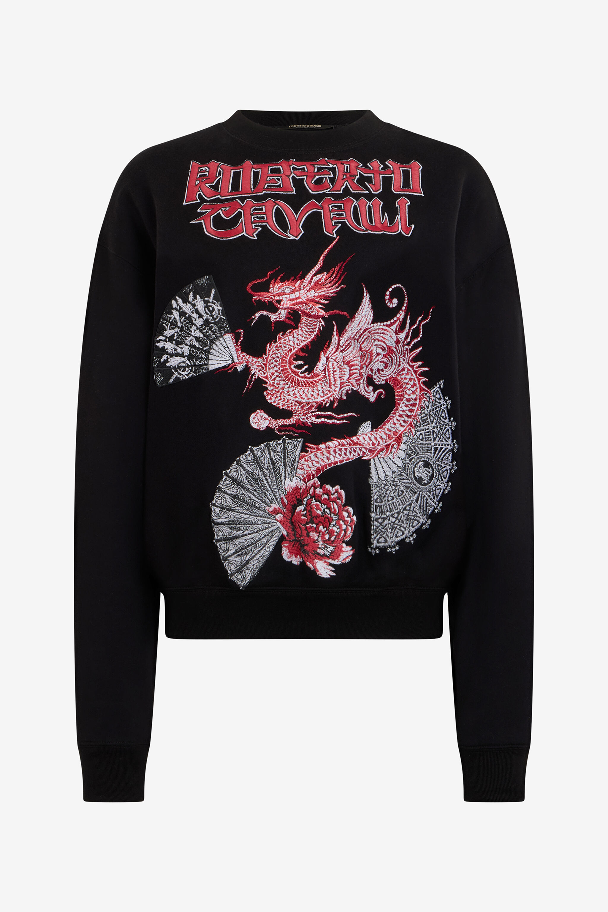 RC Black Sweatshirt with Lettering and Dragon RC Black Sweatshirt with Lettering and Dragon NERO 191101 VQT69B-CF057