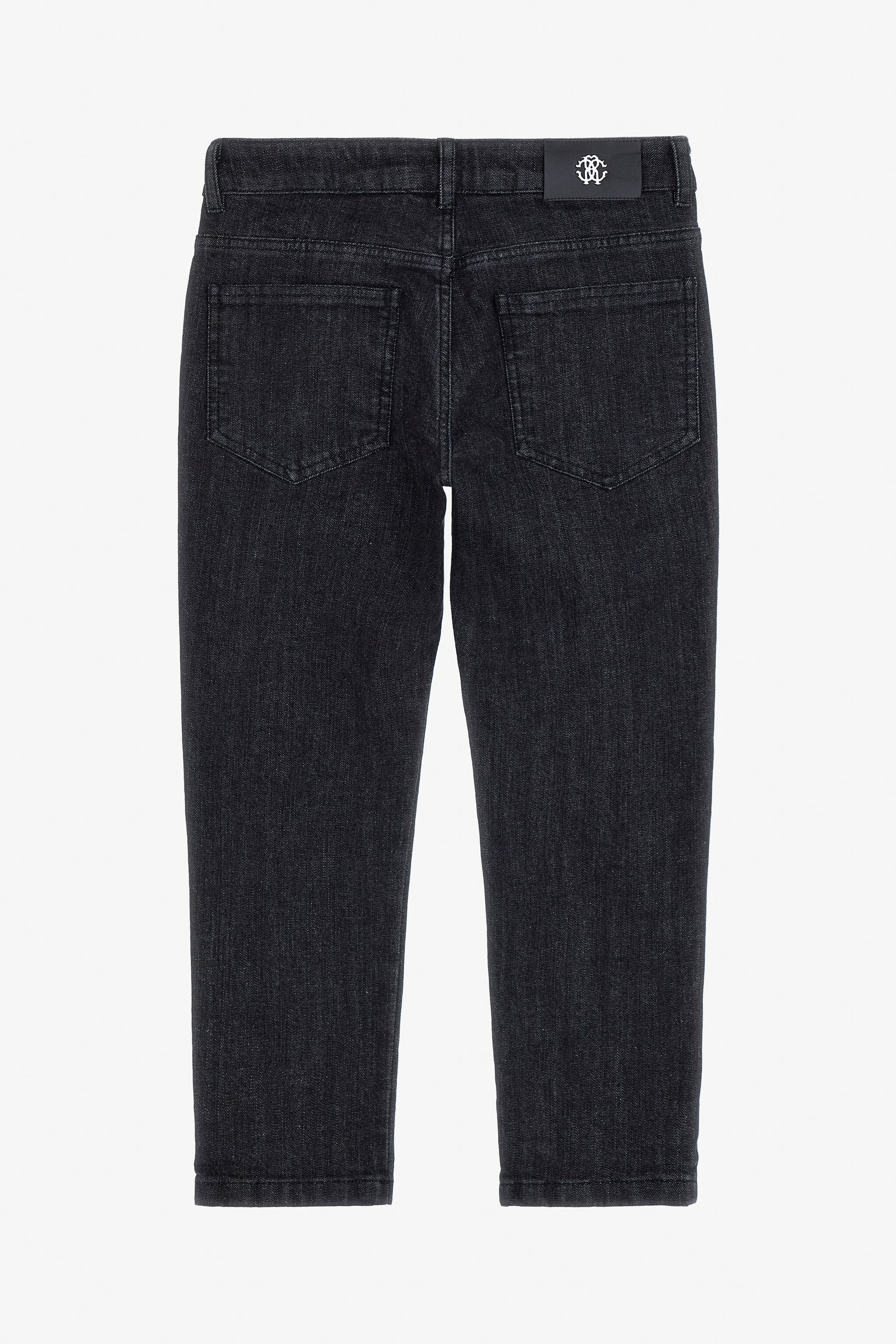 JU Dark Jeans With RC Monogram JU Dark Jeans With RC Monogram BLACK TJJ20D-DN001