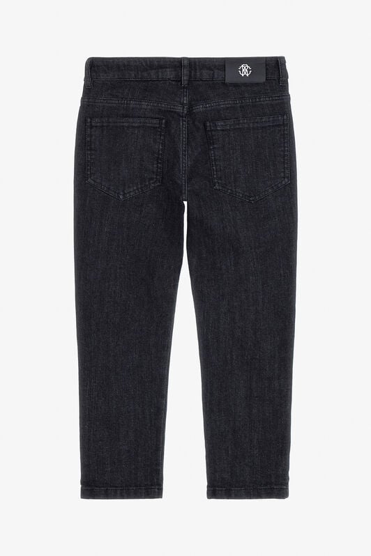 JU Dark Jeans With RC Monogram JU Dark Jeans With RC Monogram BLACK TJJ20D-DN001