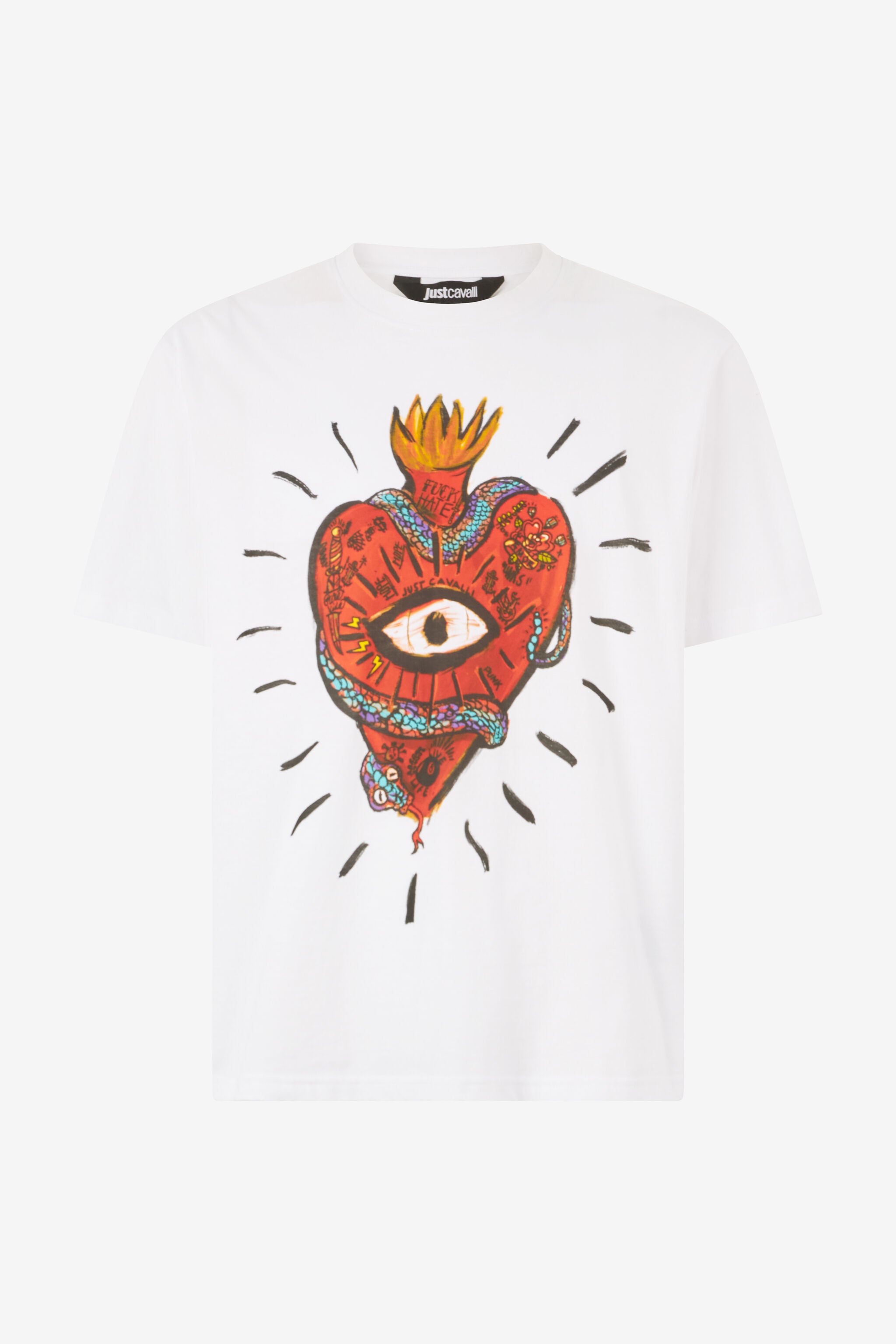 JC T-Shirt With Heart JC T-Shirt With Heart White UFT035-UF055