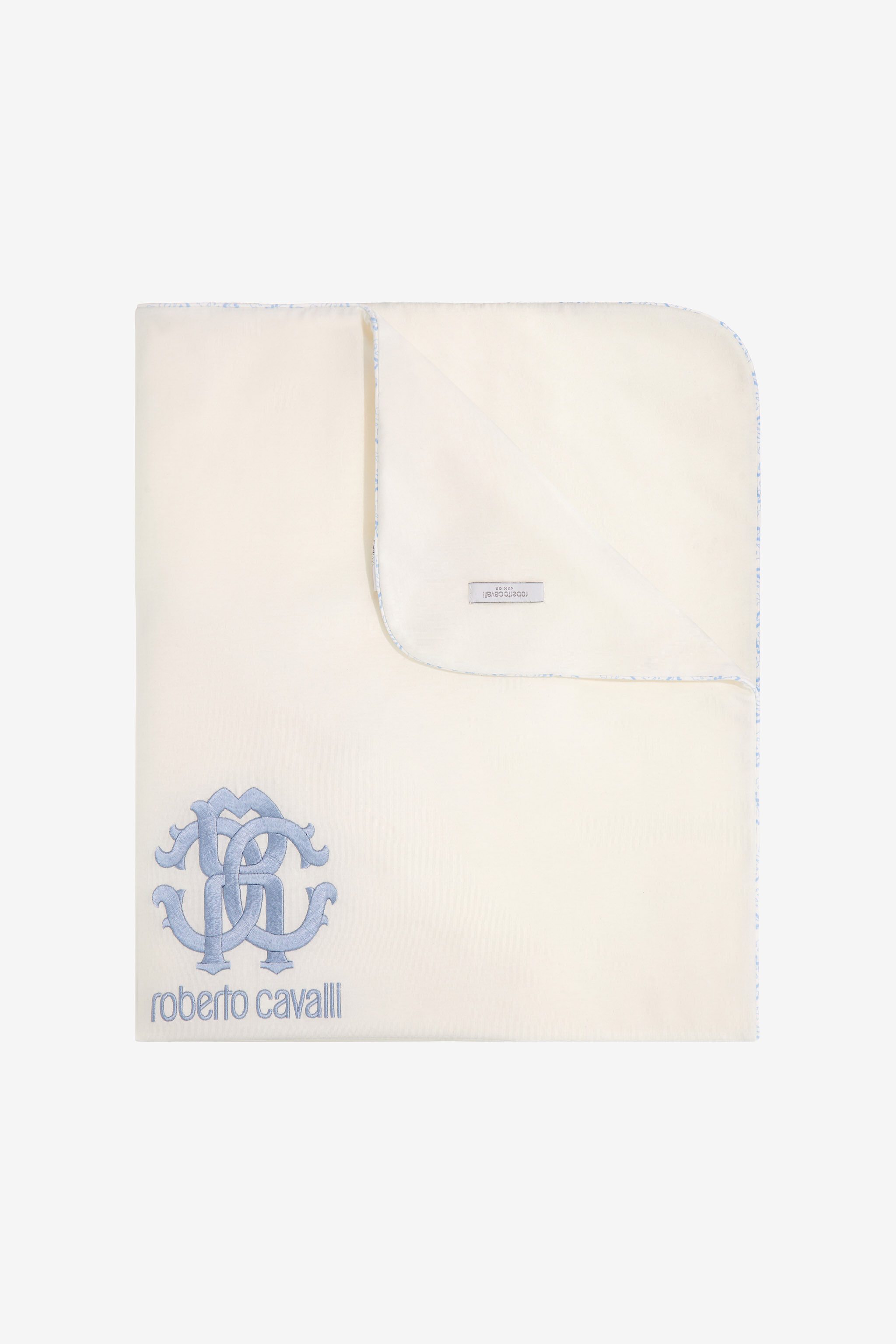 JU Logo print baby blanket JU Logo print baby blanket Light blue SJT832-JD001