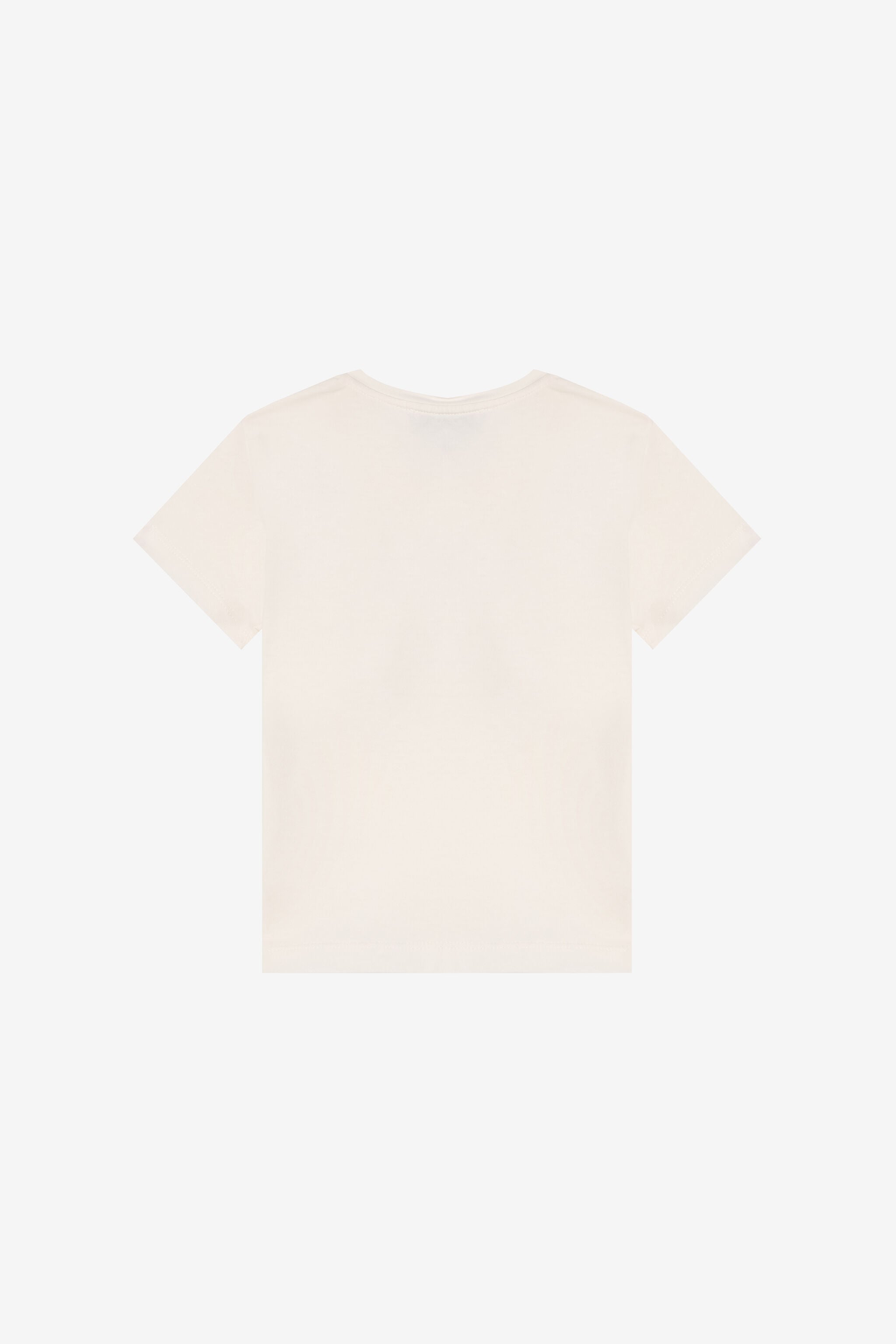 JU Cream T-Shirt with Monogram RC JU Cream T-Shirt with Monogram RC MILKY WHITE VJT62L-JD001