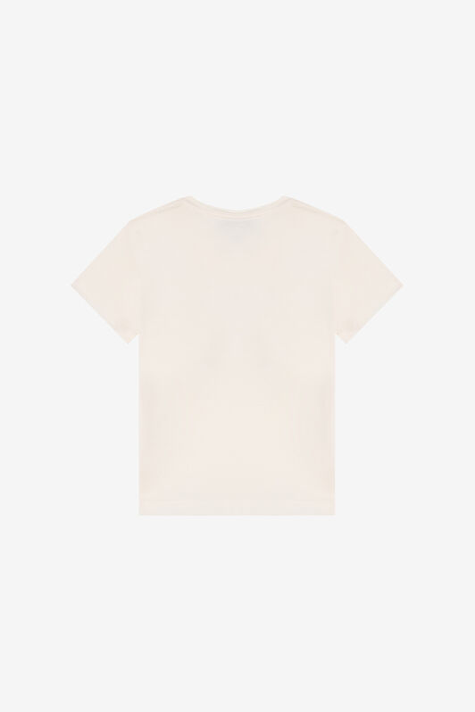 JU Cream T-Shirt with Monogram RC JU Cream T-Shirt with Monogram RC MILKY WHITE VJT62L-JD001