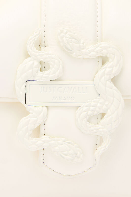 JC Shoulder Bag With Snake Buckle JC Shoulder Bag With Snake Buckle WHITE UFB058-UF427