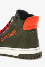 JU Sneaker mit RC-Logo Dunkelgrün RJS00I-PZJ02