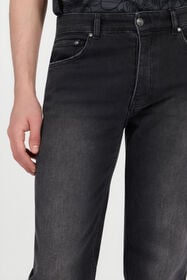 JC Washed Black Straight Fit Jeans BLACK BLACK UFJ003-UF023