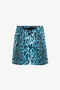 RC Leopard print drawstring swim shorts Blue QRH00K-5RF53