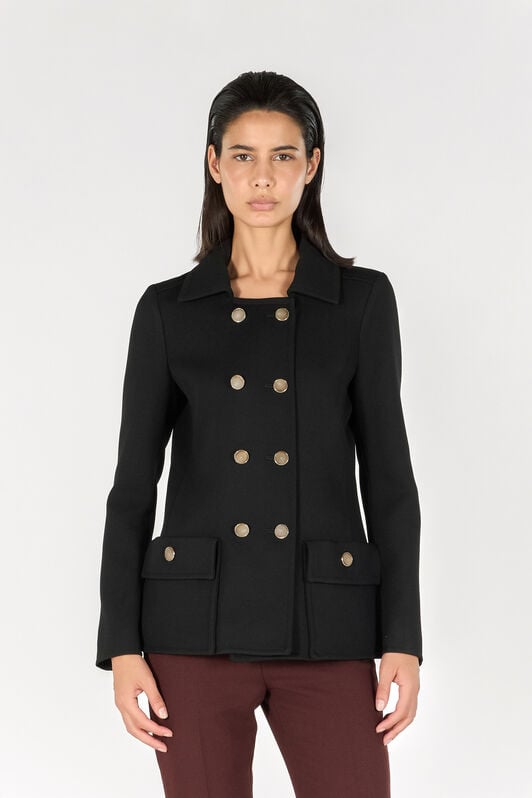 RC Double-breasted equestrian-style blazer RC Double-breasted equestrian-style blazer Black TWT407-WP059