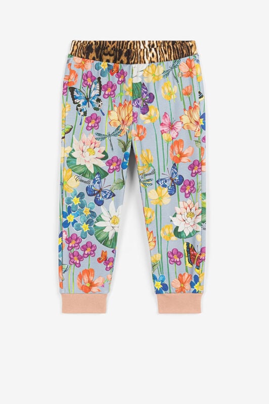 JU Flower-Print Sweatpants JU Flower-Print Sweatpants Light blue PJT255-5OF11