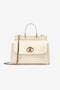 RC Woman Leather Top Handle Bag RC Woman Leather Top Handle Bag Ivory OOB00A-PZ015