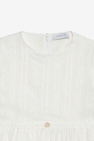 JU White Dress with Short Sleeves OPTICAL WHITE WJT10N-DJ001